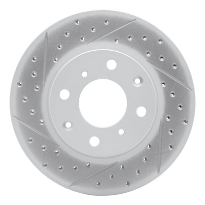 DFC 90 - 00 Honda Civic Del Sol Front Left Drilled & Slotted Geoperformance Rotor | dfc830 - 59018L - JDMuscleSPK999012