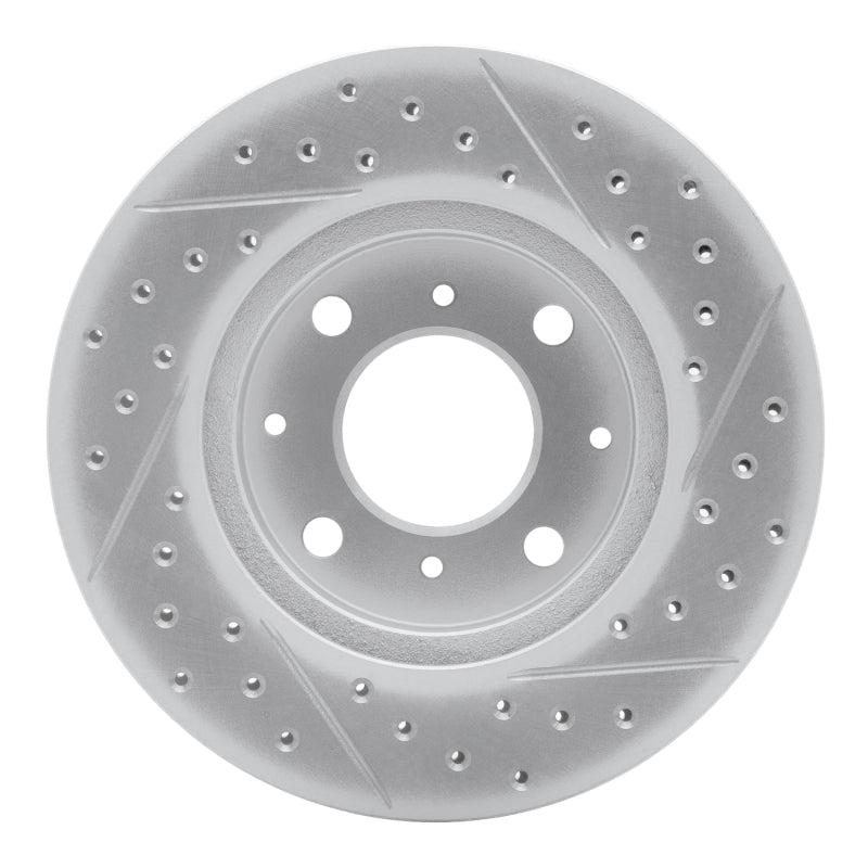 DFC 90 - 00 Honda Civic Del Sol Front Left Drilled & Slotted Geoperformance Rotor | dfc830 - 59018L - JDMuscleSPK999012
