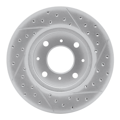DFC 90 - 00 Honda Civic Del Sol Front Left Drilled & Slotted Geoperformance Rotor | dfc830 - 59018L - JDMuscleSPK999012