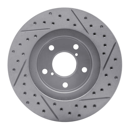 DFC 90 - 01 Subaru Impreza Front Left Drilled & Slotted Geoperformance Rotor | dfc830 - 13007L - JDMuscleSPK992194