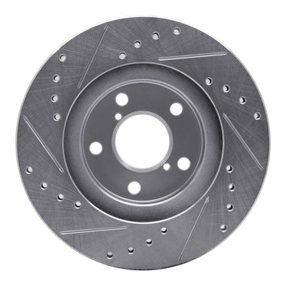 DFC 90 - 01 Subaru Impreza Front Right Drilled & Slotted Silver Brake Rotor | dfc631 - 13007R - JDMuscleSPK922252