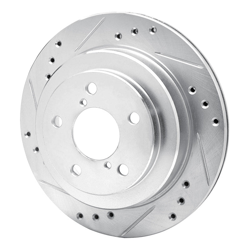 DFC 90 - 94 Subaru Legacy Rear Left Drilled & Slotted Silver Brake Rotor | dfc631 - 13010L - JDMuscleSPK922257