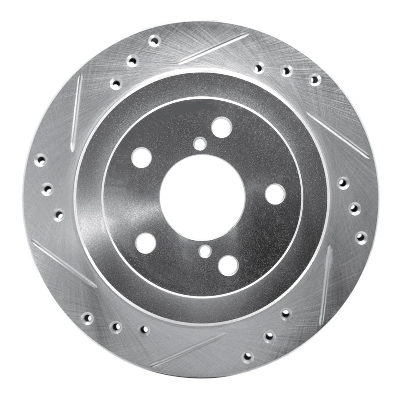 DFC 90 - 94 Subaru Legacy Rear Left Drilled & Slotted Silver Brake Rotor | dfc631 - 13010L - JDMuscleSPK922257