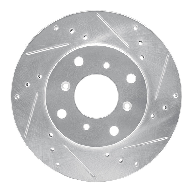 DFC 92 - 96 Honda Prelude Front Right Drilled and Slotted Silver Brake Rotor - Part Number DFC631 - 59021R | dfc631 - 59021R - JDMuscleSPK925237
