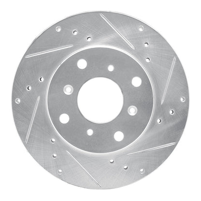 DFC 92 - 96 Honda Prelude Front Right Drilled and Slotted Silver Brake Rotor - Part Number DFC631 - 59021R | dfc631 - 59021R - JDMuscleSPK925237