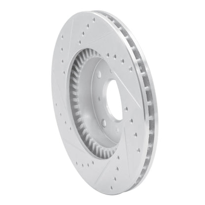 DFC 92 - 96 Honda Prelude Front Right Drilled and Slotted Silver Brake Rotor (Part Number: DFC631 - 59022R) | dfc631 - 59022R - JDMuscleSPK925239