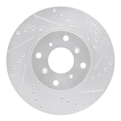 DFC 92 - 96 Honda Prelude Front Right Drilled and Slotted Silver Brake Rotor (Part Number: DFC631 - 59022R) | dfc631 - 59022R - JDMuscleSPK925239