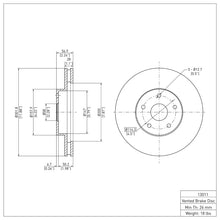 DFC 92 - 97 Subaru SVX Front Brake Rotor – Durable Iron Castings for Reliable Braking | dfc600 - 13011 - JDMuscleSPK918373