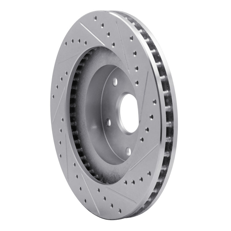 DFC 92 - 97 Subaru SVX Front Left Drilled & Slotted Silver Brake Rotor | dfc631 - 13011L - JDMuscleSPK922259