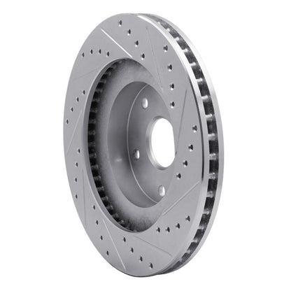 DFC 92 - 97 Subaru SVX Front Left Drilled & Slotted Silver Brake Rotor | dfc631 - 13011L - JDMuscleSPK922259