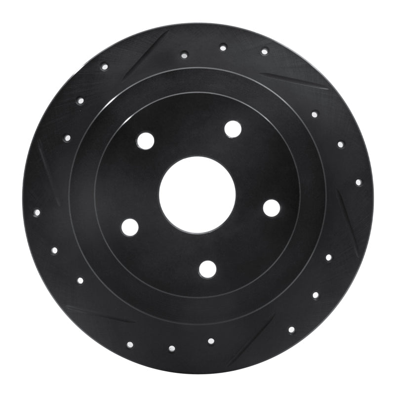DFC 92 - 97 Subaru SVX Rear Left Drilled & Slotted Black Brake Rotor | dfc633 - 13012L - JDMuscleSPK927219