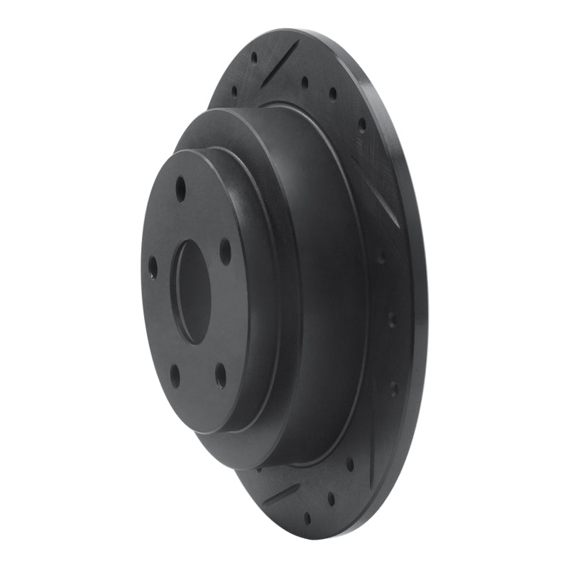 DFC 92 - 97 Subaru SVX Rear Left Drilled & Slotted Black Brake Rotor | dfc633 - 13012L - JDMuscleSPK927219