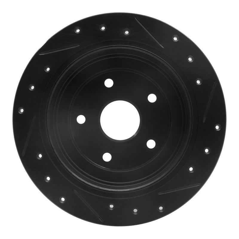 DFC 92 - 97 Subaru SVX Rear Left Drilled & Slotted Black Brake Rotor | dfc633 - 13012L - JDMuscleSPK927219