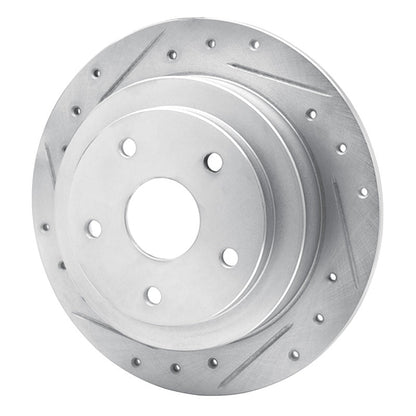 DFC 92 - 97 Subaru SVX Rear Left Drilled & Slotted Silver Brake Rotor | dfc631 - 13012L - JDMuscleSPK922261