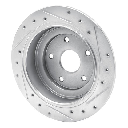 DFC 92 - 97 Subaru SVX Rear Left Drilled & Slotted Silver Brake Rotor | dfc631 - 13012L - JDMuscleSPK922261