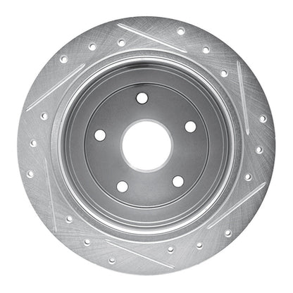 DFC 92 - 97 Subaru SVX Rear Left Drilled & Slotted Silver Brake Rotor | dfc631 - 13012L - JDMuscleSPK922261