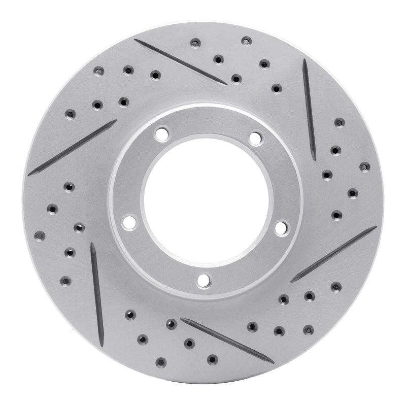 DFC 95 - 04 Toyota Tacoma Front Right Drilled & Slotted Geoperformance Rotor | dfc830 - 76120R - JDMuscleSPK999859