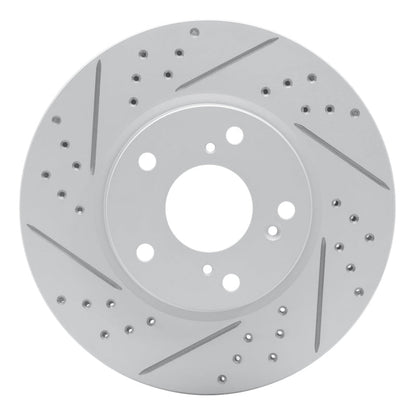 DFC Geoperformance Front Left Drilled & Slotted Rotor for Honda Civic Hatchback 2016 - 2026 | dfc830 - 59061L - JDMuscleSPK999073