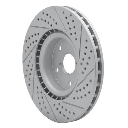 DFC Geoperformance Front Left Drilled & Slotted Rotor for Subaru WRX STI 2005 - 2020 | dfc830 - 13016L - JDMuscleSPK997328