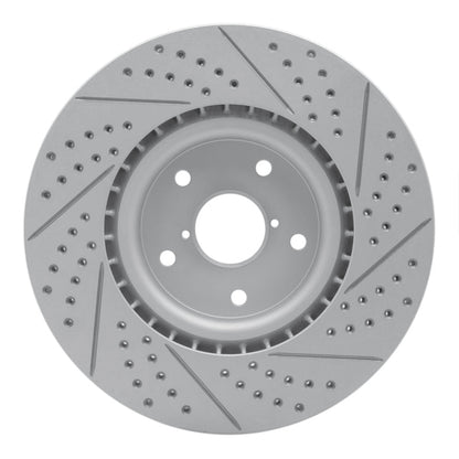 DFC Geoperformance Front Left Drilled & Slotted Rotor for Subaru WRX STI 2005 - 2020 | dfc830 - 13016L - JDMuscleSPK997328