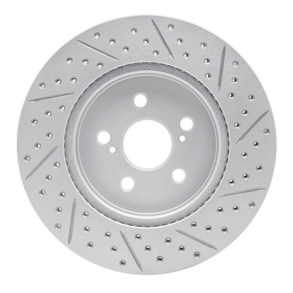 DFC Geoperformance Front Left Drilled & Slotted Rotor for Toyota Prius Prime (Part Number: DFC830 - 76155L) | dfc830 - 76155L - JDMuscleSPK999915