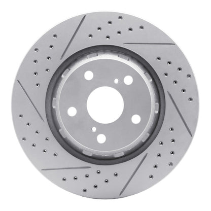 DFC Geoperformance Front Left Drilled & Slotted Rotor for Toyota Venza 2009 - 2015 | dfc830 - 76085L - JDMuscleSPK999835