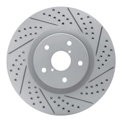 DFC Geoperformance Front Right Drilled & Slotted Rotor for Subaru WRX 2005 - 2020 | dfc830 - 13016R - JDMuscleSPK997329