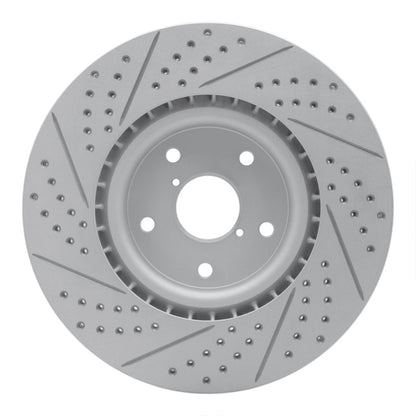 DFC Geoperformance Front Right Drilled & Slotted Rotor for Subaru WRX 2005 - 2020 | dfc830 - 13016R - JDMuscleSPK997329
