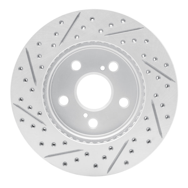 DFC Geoperformance Front Right Drilled & Slotted Rotor for Toyota Prius Prime (2016 - 2022) - Part Number DF830 - 76151R | dfc830 - 76151R - JDMuscleSPK999908