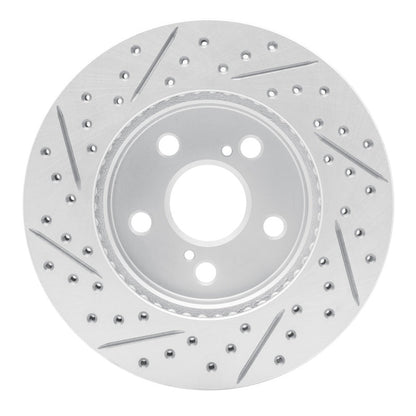 DFC Geoperformance Front Right Drilled & Slotted Rotor for Toyota Prius Prime (2016 - 2022) - Part Number DF830 - 76151R | dfc830 - 76151R - JDMuscleSPK999908