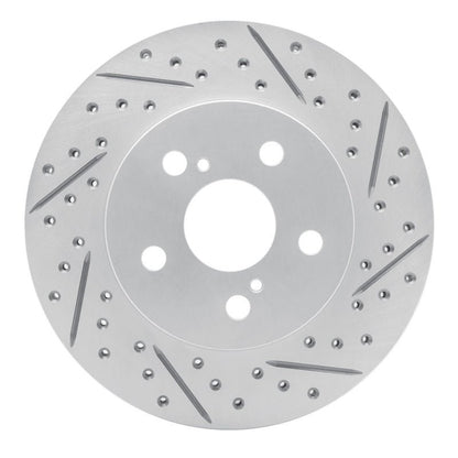 DFC Geoperformance Front Right Drilled & Slotted Rotor for Toyota Prius Prime (2016 - 2022) - Part Number DF830 - 76151R | dfc830 - 76151R - JDMuscleSPK999908
