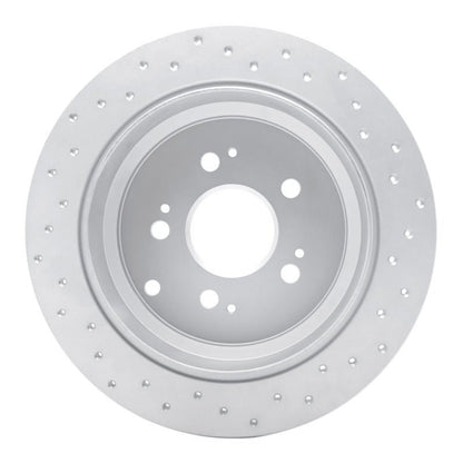 DFC Geoperformance Rear Left Drilled Brake Rotor for Honda Odyssey 2005 - 2010 | dfc820 - 59050L - JDMuscleSPK996102
