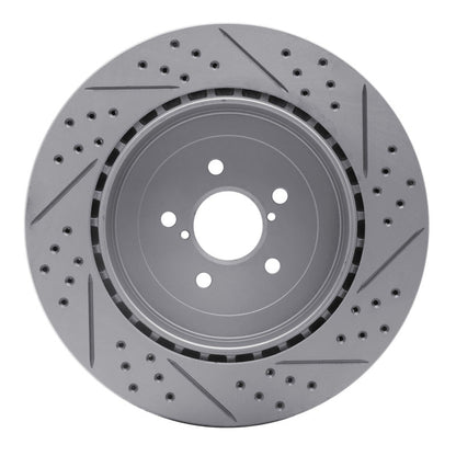 DFC Geoperformance Rear Left Drilled & Slotted Rotor for 2003 - 2004 Subaru Impreza | dfc830 - 13015L - JDMuscleSPK997326