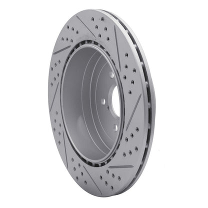 DFC Geoperformance Rear Left Drilled & Slotted Rotor for 2003 - 2004 Subaru Impreza | dfc830 - 13015L - JDMuscleSPK997326