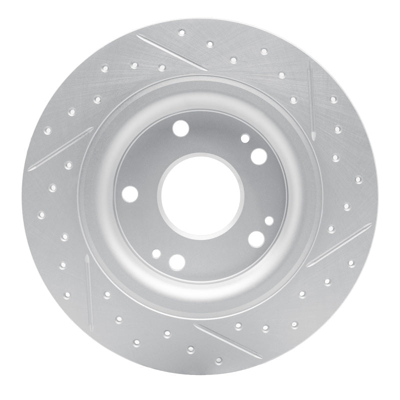 DFC Geoperformance Rear Left Drilled & Slotted Rotor for Honda Civic Coupe 2017 - 2020 | dfc830 - 59068L - JDMuscleSPK999083
