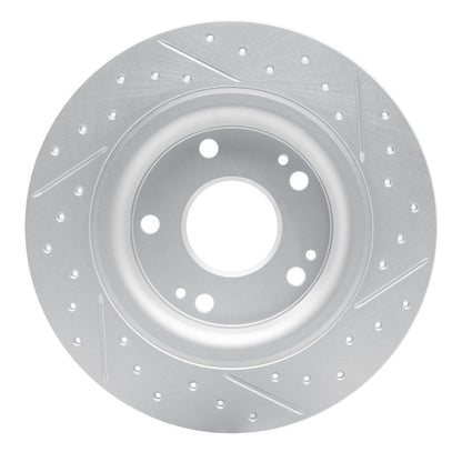 DFC Geoperformance Rear Left Drilled & Slotted Rotor for Honda Civic Coupe 2017 - 2020 | dfc830 - 59068L - JDMuscleSPK999083