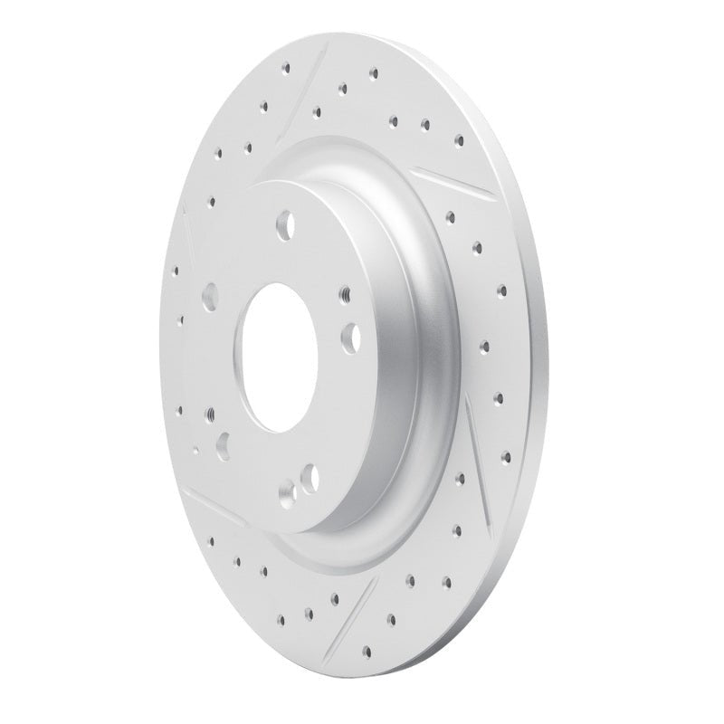 DFC Geoperformance Rear Left Drilled & Slotted Rotor for Honda Civic Coupe 2017 - 2020 | dfc830 - 59068L - JDMuscleSPK999083
