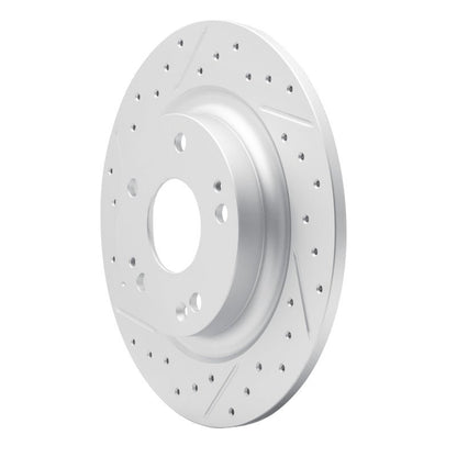DFC Geoperformance Rear Left Drilled & Slotted Rotor for Honda Civic Coupe 2017 - 2020 | dfc830 - 59068L - JDMuscleSPK999083