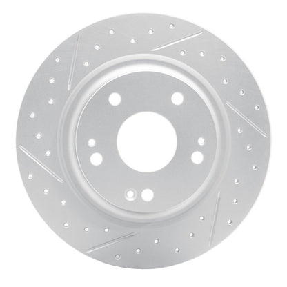 DFC Geoperformance Rear Left Drilled & Slotted Rotor for Honda Civic Coupe 2017 - 2020 | dfc830 - 59068L - JDMuscleSPK999083