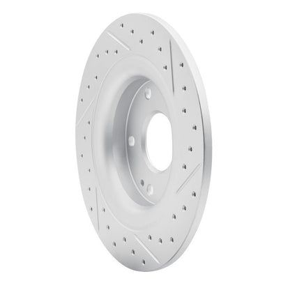 DFC Geoperformance Rear Left Drilled & Slotted Rotor for Honda Civic Coupe 2017 - 2020 | dfc830 - 59068L - JDMuscleSPK999083