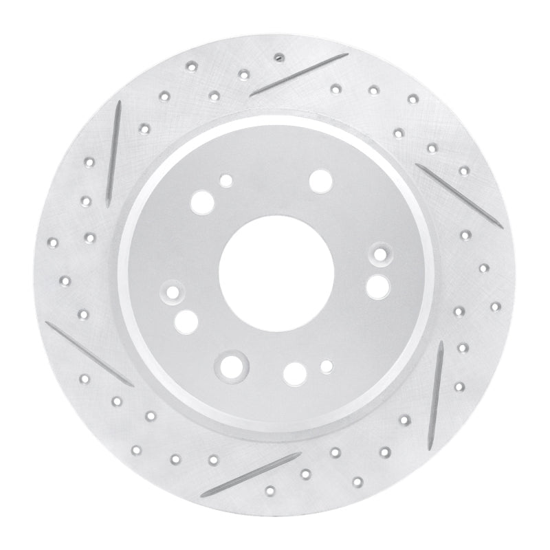 DFC Geoperformance Rear Left Drilled & Slotted Rotor for Honda CR - V 2002 - 2004 | dfc830 - 59046L - JDMuscleSPK999053