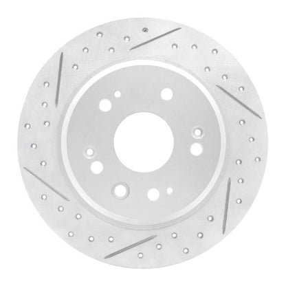 DFC Geoperformance Rear Left Drilled & Slotted Rotor for Honda CR - V 2002 - 2004 | dfc830 - 59046L - JDMuscleSPK999053