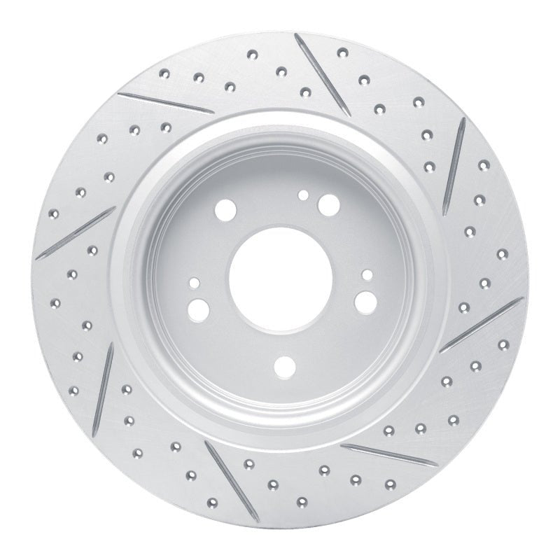 DFC Geoperformance Rear Left Drilled & Slotted Rotor for Honda Odyssey 2018 - 2026 | dfc830 - 59066L - JDMuscleSPK999079