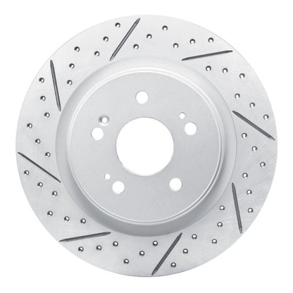 DFC Geoperformance Rear Left Drilled & Slotted Rotor for Honda Odyssey 2018 - 2026 | dfc830 - 59066L - JDMuscleSPK999079