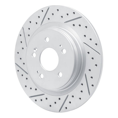 DFC Geoperformance Rear Left Drilled & Slotted Rotor for Honda Odyssey 2018 - 2026 | dfc830 - 59066L - JDMuscleSPK999079