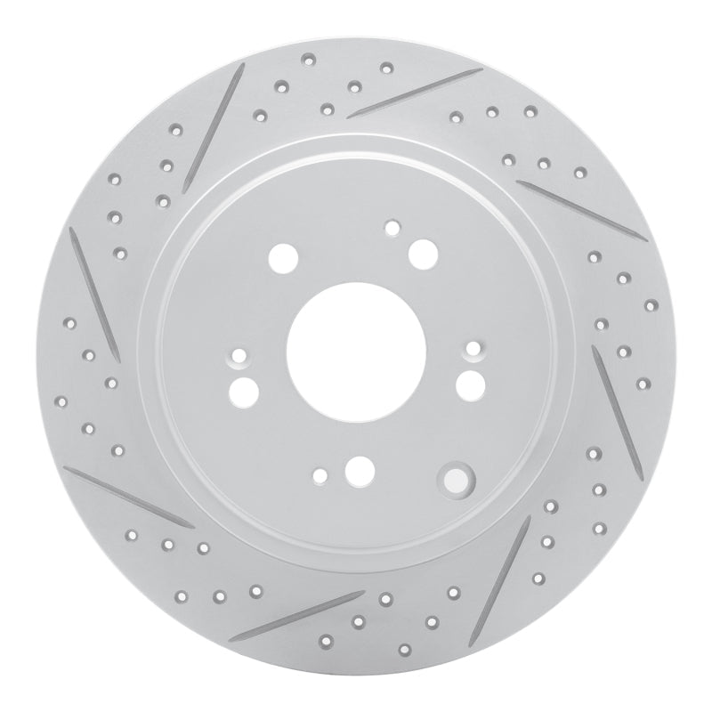 DFC Geoperformance Rear Left Drilled & Slotted Rotor for Honda Ridgeline 2006 - 2014 | dfc830 - 59052L - JDMuscleSPK999063