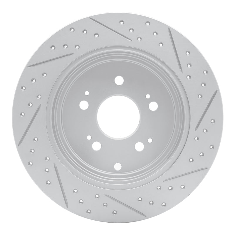 DFC Geoperformance Rear Left Drilled & Slotted Rotor for Honda Ridgeline 2006 - 2014 | dfc830 - 59052L - JDMuscleSPK999063