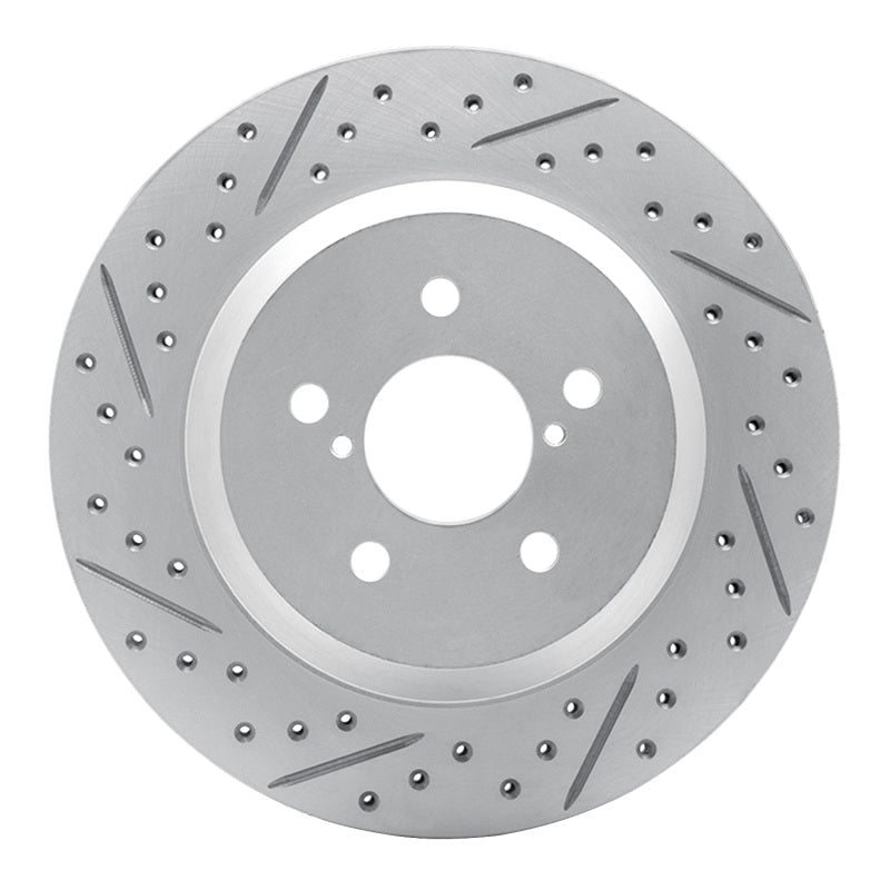 DFC Geoperformance Rear Left Drilled & Slotted Rotor for Subaru Crosstrek 2019 - 2023 | dfc830 - 13047L - JDMuscleSPK997375