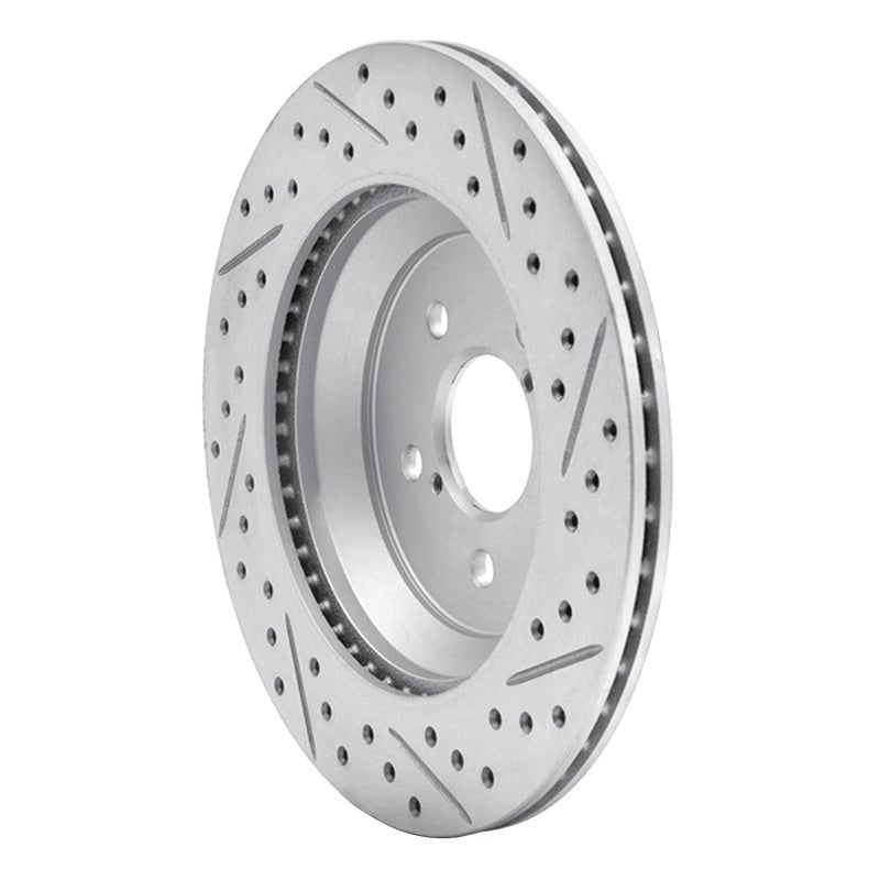 DFC Geoperformance Rear Left Drilled & Slotted Rotor for Subaru Crosstrek 2019 - 2023 | dfc830 - 13047L - JDMuscleSPK997375
