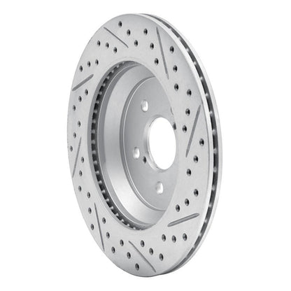 DFC Geoperformance Rear Left Drilled & Slotted Rotor for Subaru Crosstrek 2019 - 2023 | dfc830 - 13047L - JDMuscleSPK997375